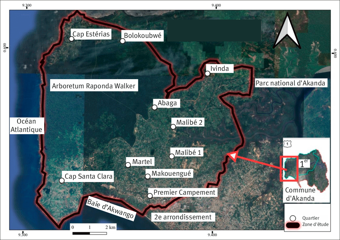 Figure 1. Situation géographique de la zone d’étude.