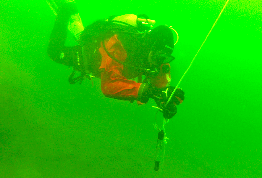 Une image contenant eau, Équipement de plongée, plonger, Plongée sous-marine Le contenu généré par l’IA peut être incorrect.